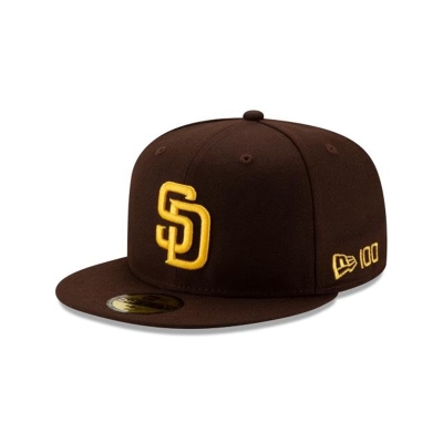 San Diego Padres Gorra | New Era MLB Team Color 59fifty Fitted Cap Mexico - Negros
